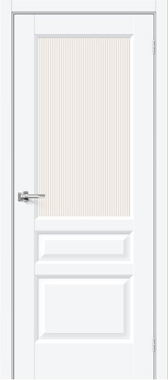 Межкомнатная дверь Неоклассик-35, цвет: White Silk, с покрытием: ПЭТ, серия: Neoclassic, размер: 200*90