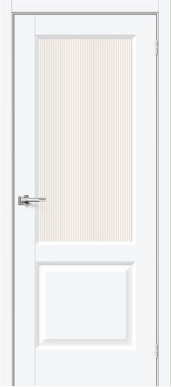 Межкомнатная дверь Неоклассик-33, цвет: White Silk, с покрытием: ПЭТ, серия: Neoclassic, размер: 200*90