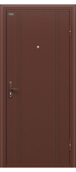 Входная дверь Door Out 101, цвет: Антик Медь/Антик Медь, из серии: Optim, размер: 205*88, открывание: 180˚, Правое