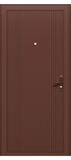 Входная дверь Door Out 101, цвет: Антик Медь/Антик Медь, из серии: Optim, размер: 205*88, открывание: 180˚, Правое