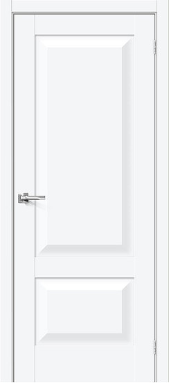 Межкомнатная дверь Прима-22, цвет: White Silk, с покрытием: ПЭТ, серия: Prima, размер: 200*60