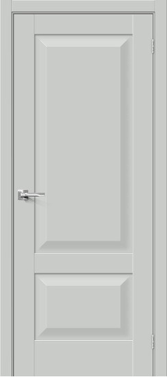 Межкомнатная дверь Прима-22, цвет: Grey Silk, с покрытием: ПЭТ, серия: Prima, размер: 200*60