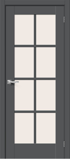 Межкомнатная дверь Прима-11.1, цвет: Stormy Silk, с покрытием: ПЭТ, серия: Prima, размер: 200*60