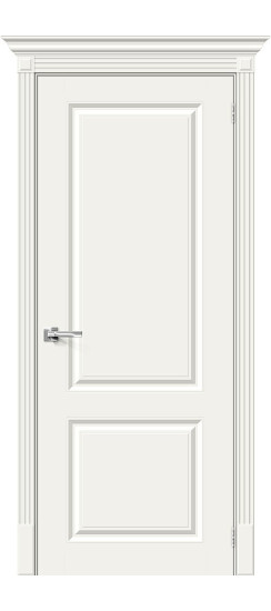 Межкомнатная дверь Скинни-12, цвет: Whitey, с покрытием из эмали, серия: Skinny, размер: 190*55