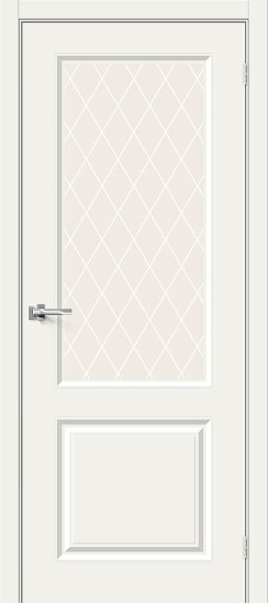 Межкомнатная дверь Скинни-13, цвет: Whitey, с покрытием из эмали, серия: Skinny, размер: 200*60