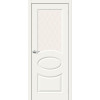 Межкомнатная дверь Скинни-21, цвет: Whitey, с покрытием из эмали, серия: Skinny, размер: 200*60