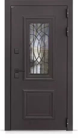 Уличная дверь Сияна со стеклопакетом