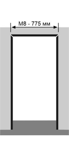 Перекладина дверного блока Invisible