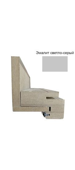 Дверной комплект компланарный эмалит светло-серый