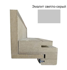 Дверной комплект компланарный эмалит светло-серый