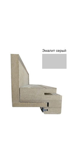 Дверной комплект компланарный эмалит серый