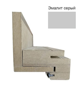 Дверной комплект компланарный эмалит серый