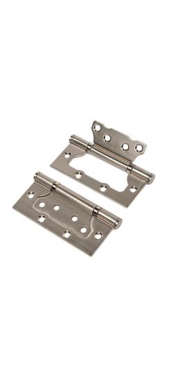 Петля ст. без врезки, никель мат.