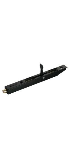 Шпингалет торцевой Morelli L160 BL, черный