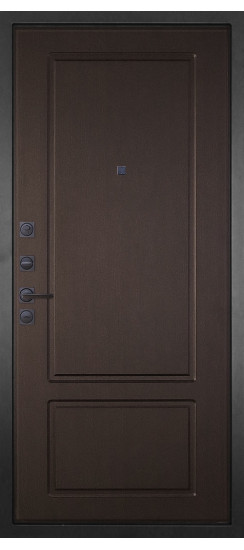 Дверь Гранит Бриони | полимерно-порошковое, цвет «муар черный металик»