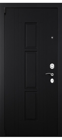 Дверь серии Гранит Т3М | Внешняя МДФ-панель и наличники: цвет «Графит», 18мм.