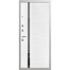 Дверь Гранит Пиано Белая | Внешняя МДФ-панель и наличники: цвет «Белый», 10мм