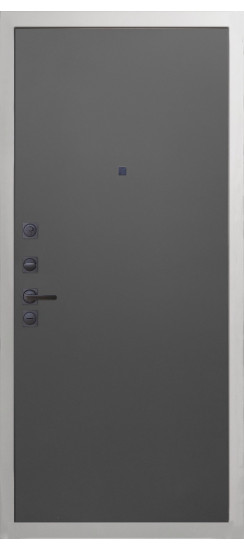 Дверь Гранит Вайт | Внешняя МДФ-панель и наличники: цвет «Белый», 10мм