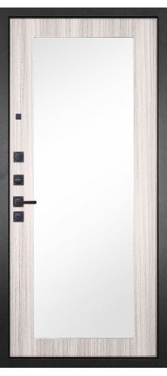 Дверь Гранит Шторм | полимерно-порошковое, цвет «Муар черный»