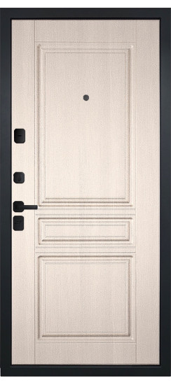 Дверь Гранит Континент | Черная, квадратная