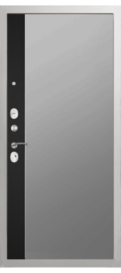 Дверь Гранит Лира Белая | Внешняя МДФ-панель и наличники: цвет «Белый», 10мм.