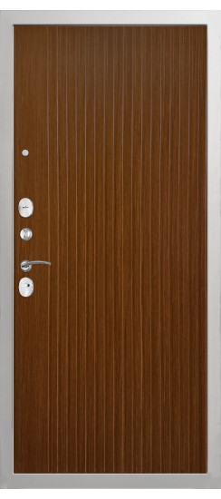 Дверь Гранит Лира Белая | Внешняя МДФ-панель и наличники: цвет «Белый», 10мм.