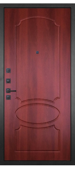 Дверь Гранит Шторм | полимерно-порошковое, цвет «Муар черный»