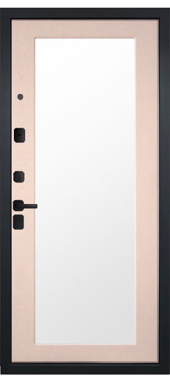 Дверь Гранит Континент | Черная, квадратная