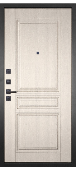 Дверь Гранит Шторм | полимерно-порошковое, цвет «Муар черный»