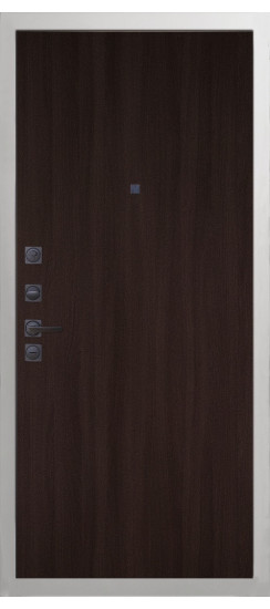 Дверь Гранит Вайт | Внешняя МДФ-панель и наличники: цвет «Белый», 10мм