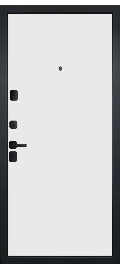 Дверь Гранит Континент | Черная, квадратная
