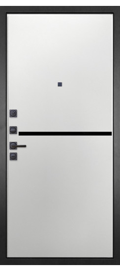 Дверь Гранит Плэй | Фрезерованная МДФ 10 мм цвет Ларче орех с черной патиной