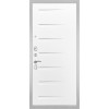 Дверь Гранит Лира Белая | Внешняя МДФ-панель и наличники: цвет «Белый», 10мм.