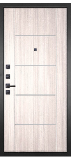 Дверь Гранит Шторм | полимерно-порошковое, цвет «Муар черный»