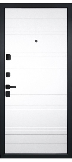 Дверь Гранит Континент | Черная, квадратная