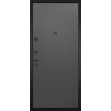 Гранит Континент | Металлическая дверь, Противосъемные штыри: 5 шт хром, Внутренняя панель: 077 (12 мм)