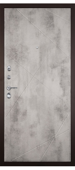 Гранит М2 Люкс | Внешняя МДФ-панель и наличники: цвет «Венге поперечный» с молдингами, 18мм.