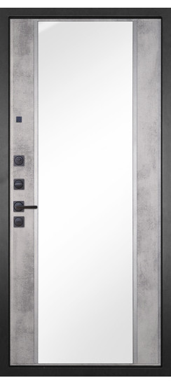 Дверь Гранит Шторм | полимерно-порошковое, цвет «Муар черный»