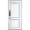Дверь Гранит Пиано Смарт Белая | Внешняя МДФ-панель и наличники: цвет «Белый», 10мм