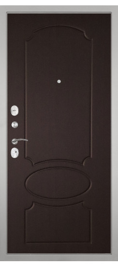 Дверь Гранит Лира Белая | Внешняя МДФ-панель и наличники: цвет «Белый», 10мм.