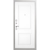 Дверь Гранит Лира Белая | Внешняя МДФ-панель и наличники: цвет «Белый», 10мм.