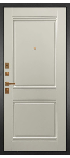 Дверь Гранит Ардеко | Внешняя МДФ-панель и наличники: цвет «Квазар черный», 10мм