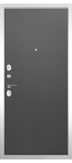 Дверь Гранит Лира Белая | Внешняя МДФ-панель и наличники: цвет «Белый», 10мм.