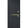 Дверь Гранит Ардеко | Внешняя МДФ-панель и наличники: цвет «Квазар черный», 10мм