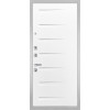 Дверь Гранит Пиано Белая | Внешняя МДФ-панель и наличники: цвет «Белый», 10мм