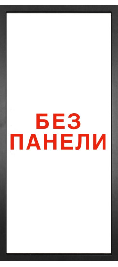 Дверь Гранит Континент | Черная, квадратная