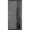 Дверь Гранит Дуэт | Внешняя МДФ-панель и наличники: цвет «Бетон темный», 10мм.