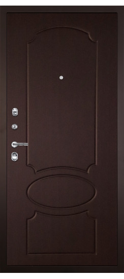 Гранит М2 Люкс | Внешняя МДФ-панель и наличники: цвет «Венге поперечный» с молдингами, 18мм.