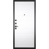 Дверь Гранит НаноБлэк лайн | Внешняя МДФ-панель и наличники: цвет «Шагрень Графит», 10мм