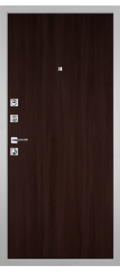 Дверь Гранит Пиано Белая | Внешняя МДФ-панель и наличники: цвет «Белый», 10мм